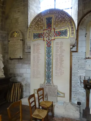 Plaque aux Morts de l'Église Saint-Samson à Ouistreham