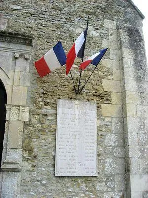 Plaque commémorative église de Bons-Tassilly