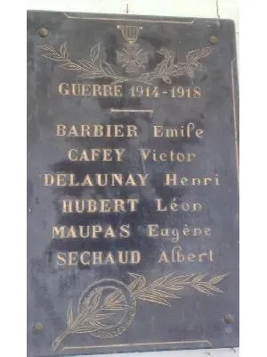 Plaque commémorative église de Le Désert