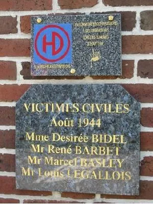 Plaque commémorative 1939-1945 de Lessard-et-le-Chêne
