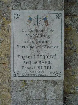 Plaque commémorative de Manvieux