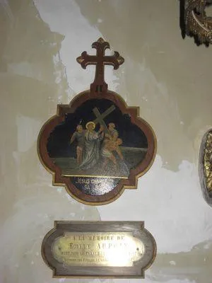 Plaque commémorative église de Saint-Pierre-de-Mailloc