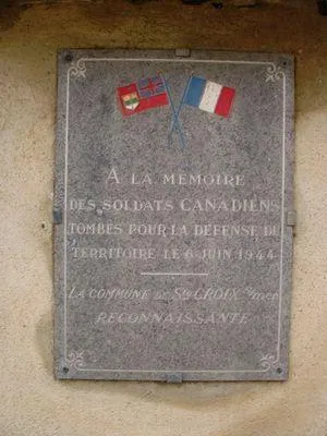 In Memoriam Soldats canadiens de Sainte-Croix-sur-Mer
