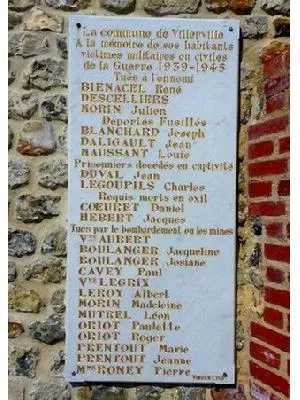 Plaque Commémorative de Villerville