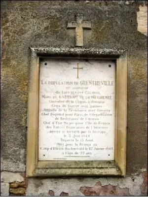 Plaque commémorative église 1939-1945 de Grentheville