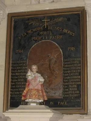 Plaque commémorative église d'Ellon