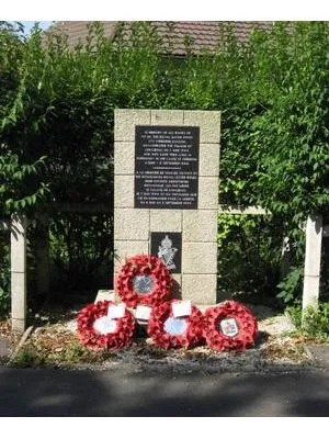 Stèle 1er Bataillon du Royal Ulster Rifles de Ranville