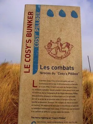 Stèle Royal Winnipeg Rifles Regiment de Courseulles-sur-Mer