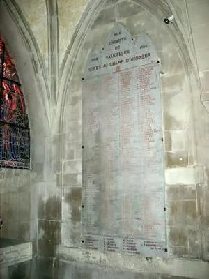 Plaque église St-Michel de Vaucelles à Caen