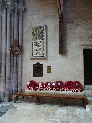 Plaque aux morts Anglais de la Cathédrale Notre-Dame
