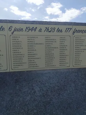 Mémorial du commando Kieffer à Colleville-Montgomery