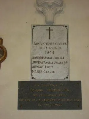 Plaque Commémorative de Maisoncelles-sur-Ajon