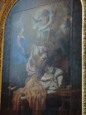 Tableau : La bonne mort dans la Cathédrale Notre-Dame de Bayeux
