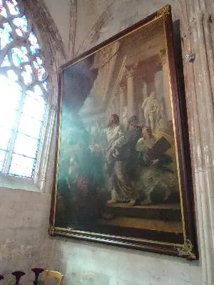 Tableau : Saint-Paul devant l'aréopage dans la Cathédrale Saint-Pierre de Lisieux