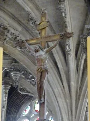 Croix d'autel et 6 chandeliers de l'Église Saint-Pierre de Caen