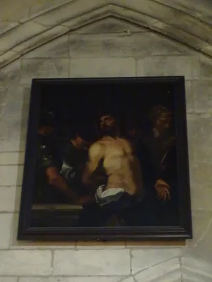 Tableau : Christ et bourreau dans l'Église Saint-Jean de Caen