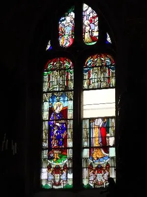 Vitrail Baie O dans l'Église Saint-Léonard d'Honfleur