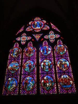 Vitrail Baie A dans la Cathédrale Notre-Dame de Bayeux