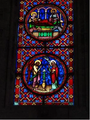 Vitrail Baie F dans la Cathédrale Notre-Dame de Bayeux