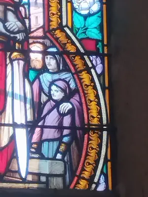 Vitrail Baie 8 : Martyre de St Eugène dans l'Église Notre-Dame de Litteau