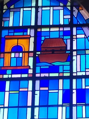 Vitrail Baie 5 de l'Église de la Nativité-de-Notre-Dame à Hérouvillette