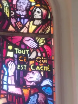 Vitrail Baie 00 : Le Jugement dernier dans la Chapelle Saint-Joseph du Hôme à Varaville