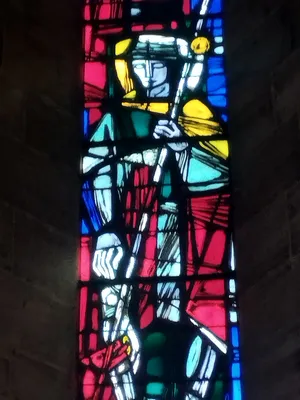 Vitrail Baie 2 : Saint-Roch dans l'Église Saint-Georges à Isigny-sur-Mer