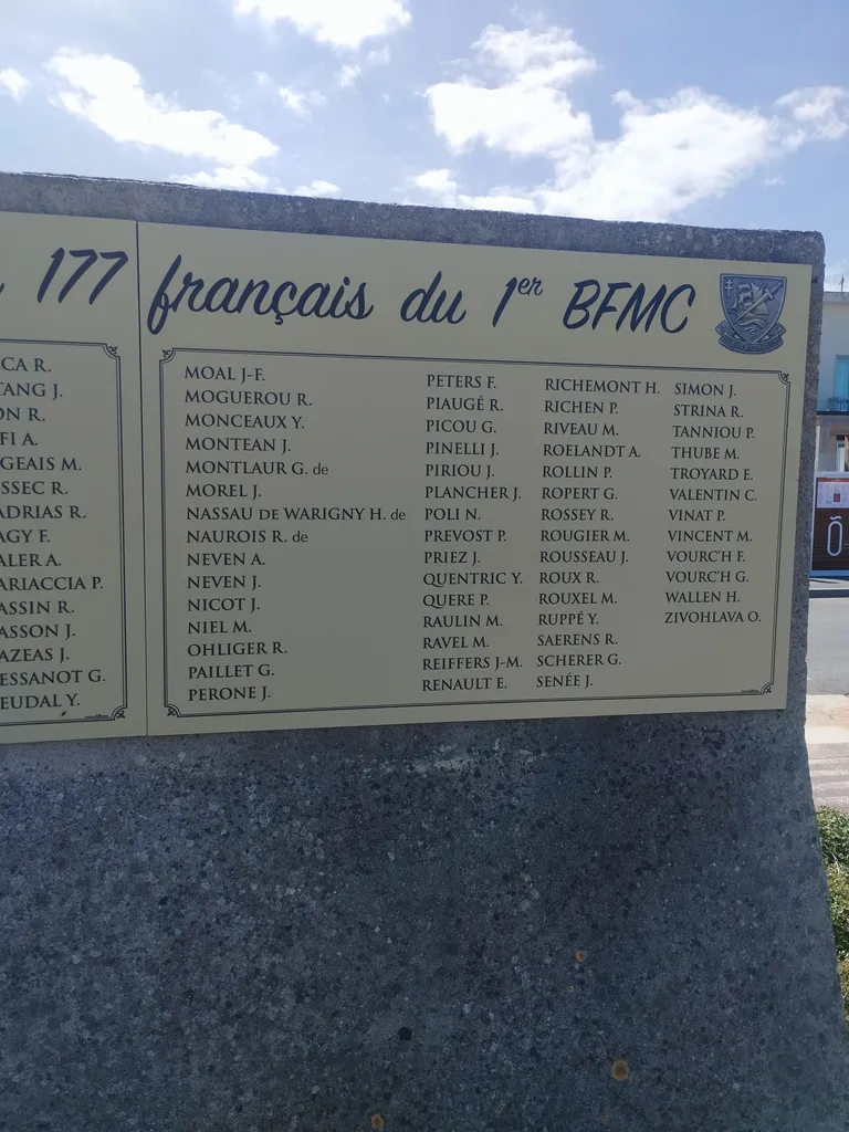 Mémorial du commando Kieffer à Colleville-Montgomery