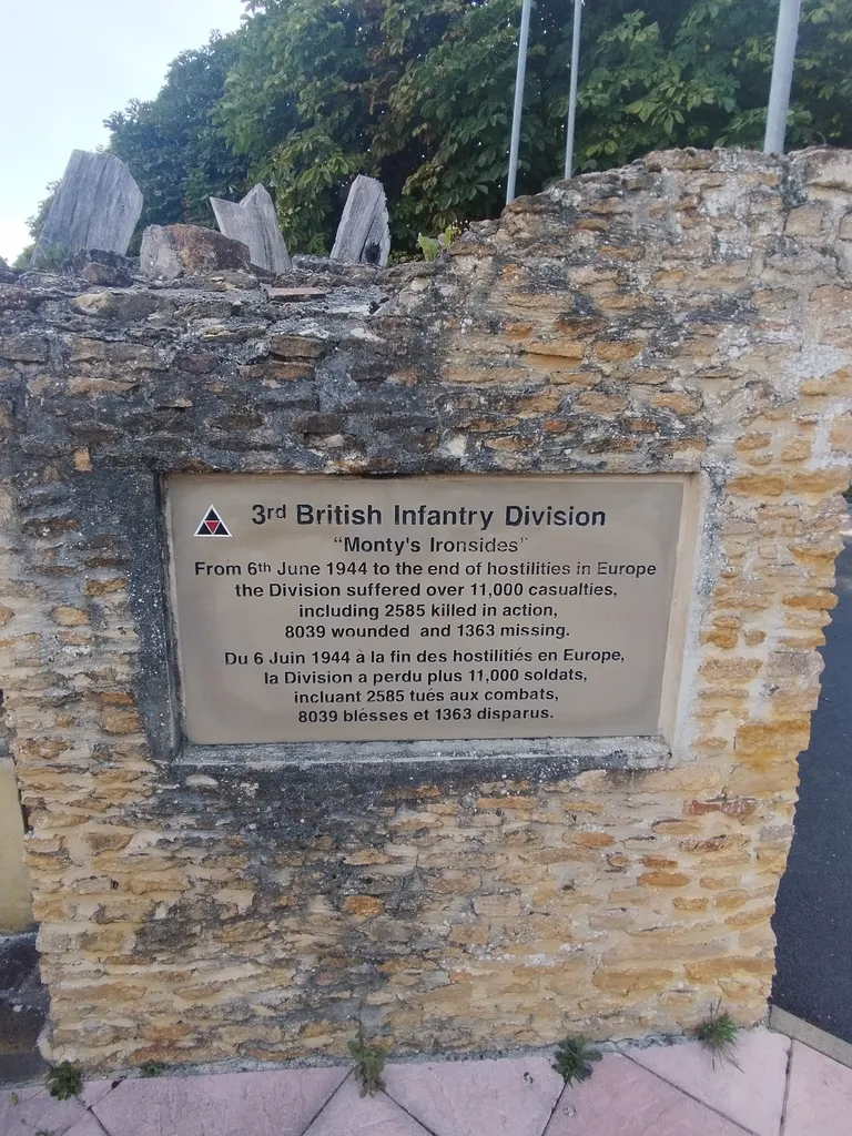 Monument 3rd British Infantry Division à Sannerville