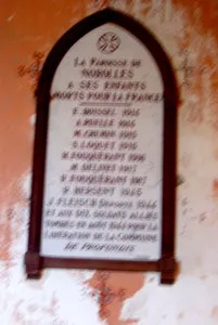 Plaque commémorative église de Norolles