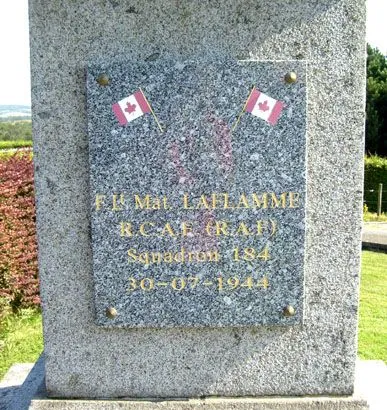 Plaque Soldats canadiens d'Ondefontaine