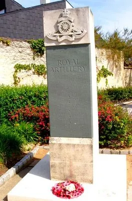 Stèle Royal Artillery d'Hermanville-sur-Mer