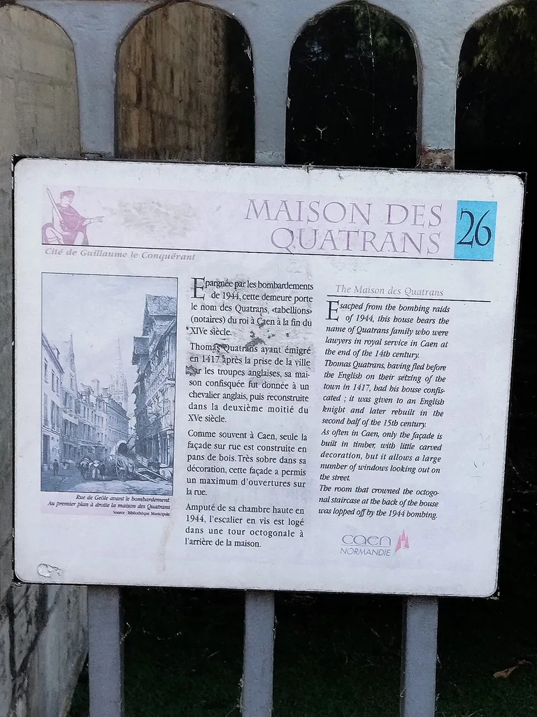 Hôtel des Quatrans à Caen