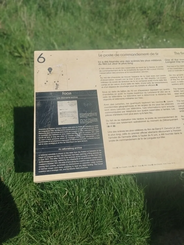 Poste de commandement de tir à Longues-sur-Mer