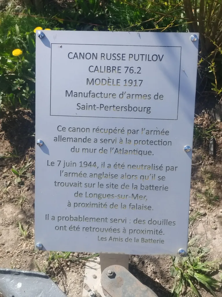 Canon russe Pulitov à Longues-sur-Mer