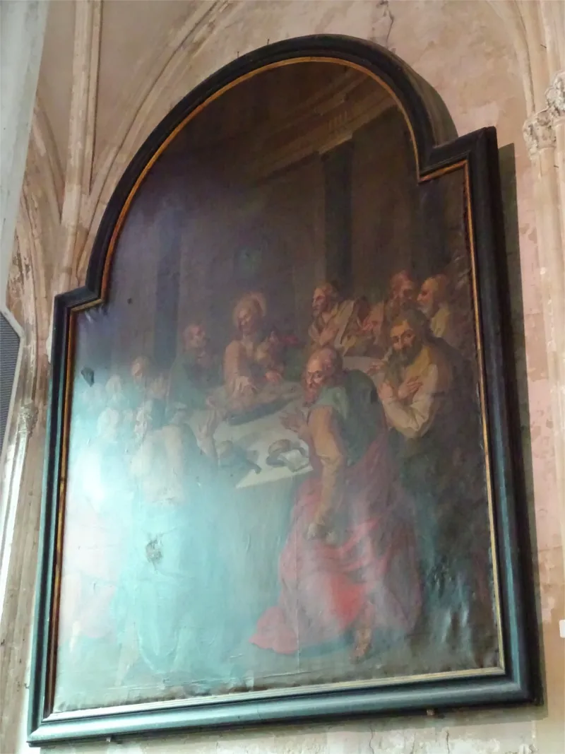 Tableau : la Cène dans la Cathédrale Saint-Pierre de Lisieux