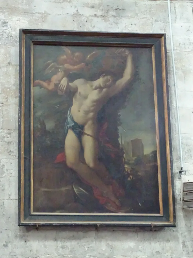 Tableau - Le Martyre de Saint-Sébastien dans la Cathédrale Saint-Pierre de Lisieux