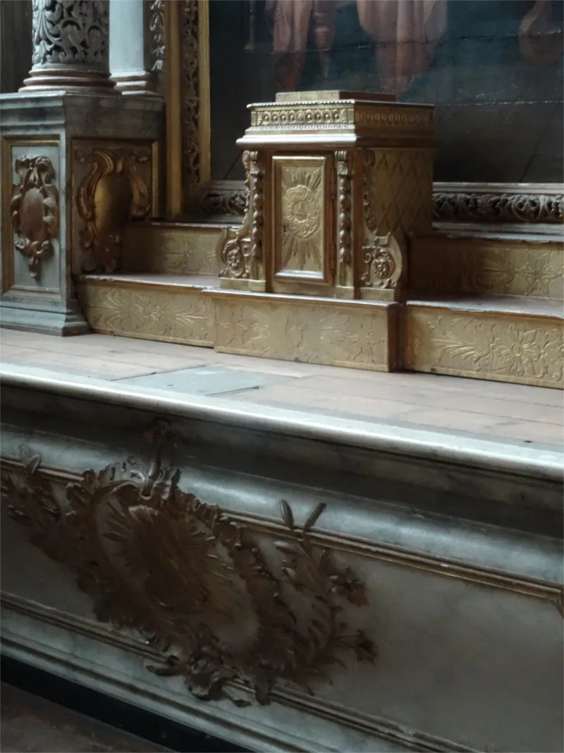 Autel de la bonne mort dans la Cathédrale de Bayeux