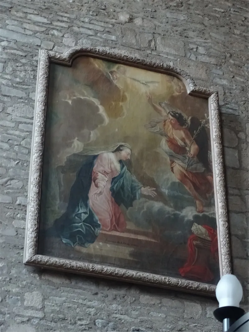Tableau : l'Annonciation dans l'Église Notre-Dame de Vire
