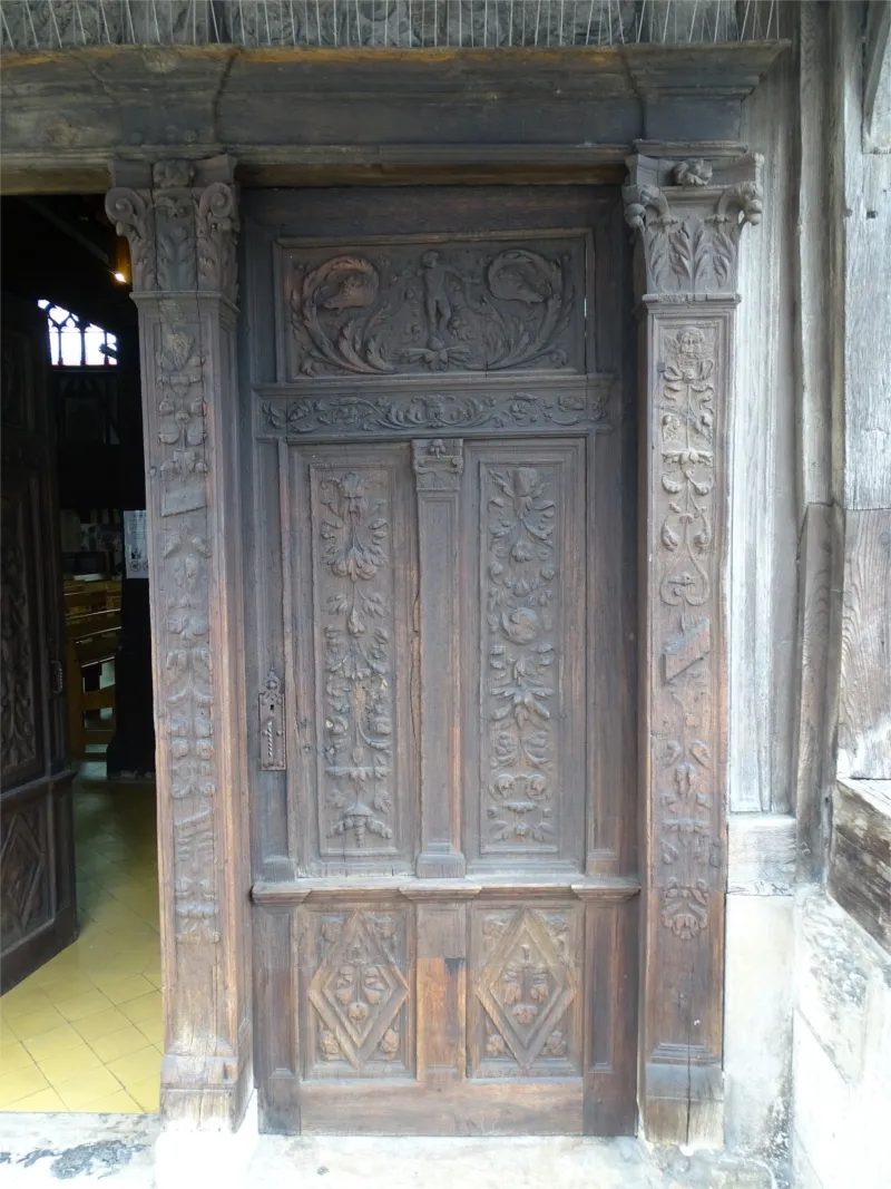 2 Vantaux du portail latéral sud de l'Église Sainte-Catherine à Honfleur