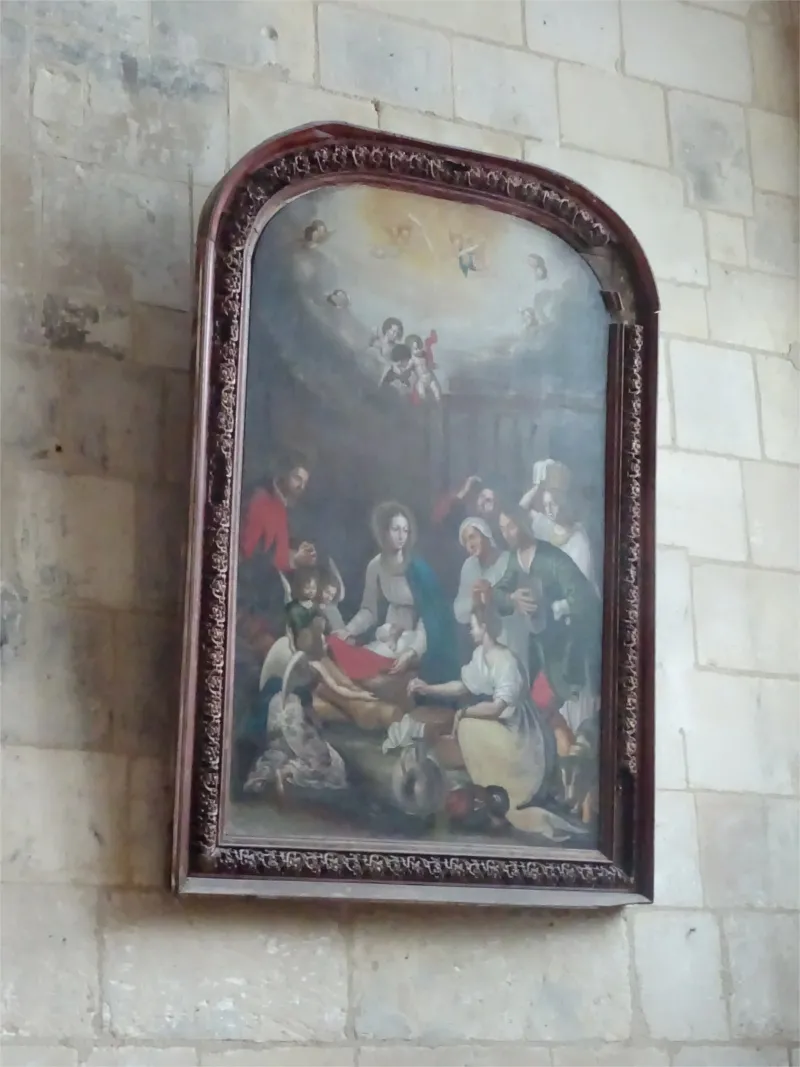 Tableau : Adoration des bergers dans l'Église Saint-Gervais-Saint-Protais de Falaise