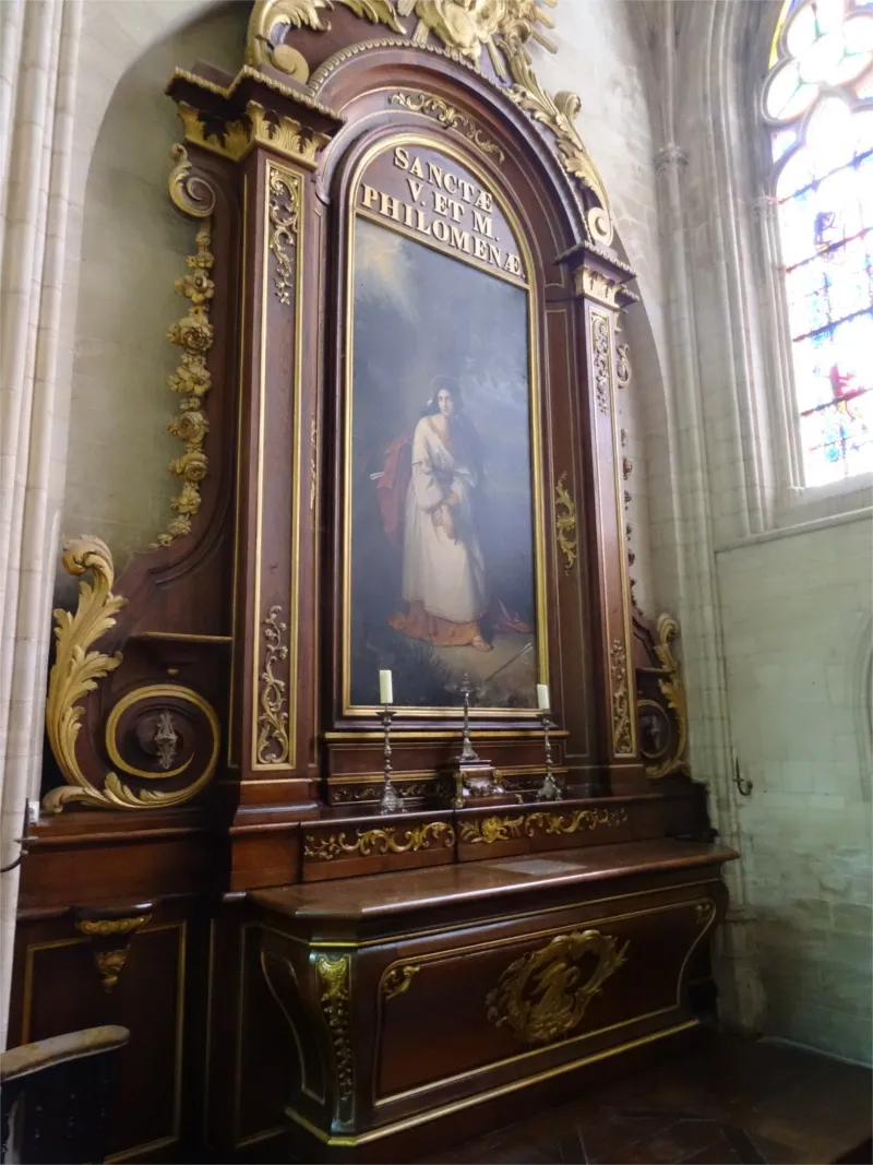 Tableau Sainte-Philomène dans la Cathédrale Notre-Dame de Bayeux