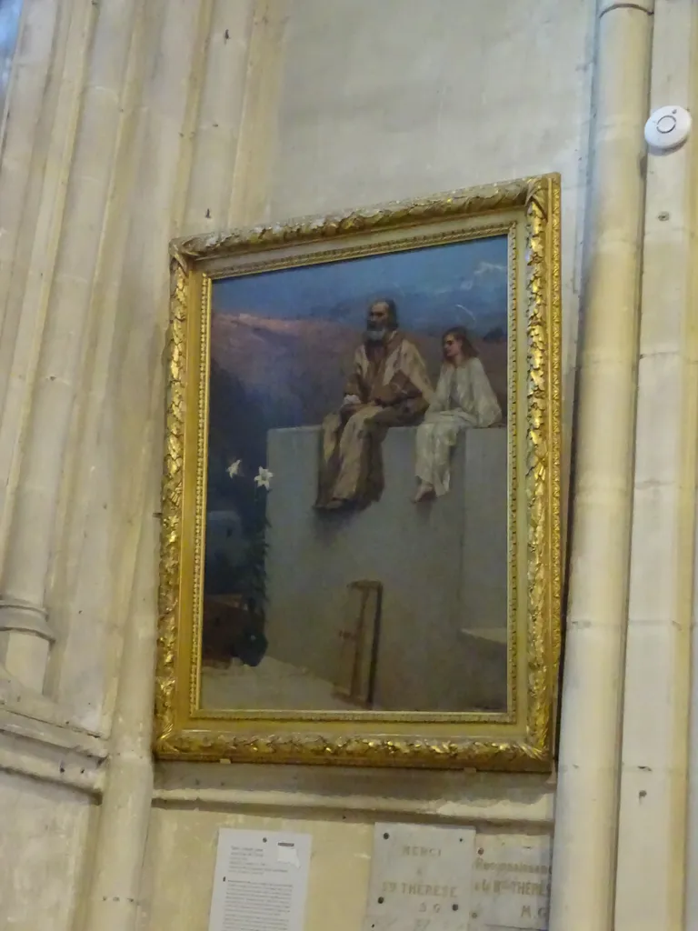 Tableau : Saint-Joseph père nourricier du Christ dans l'Église de Villers-sur-Mer