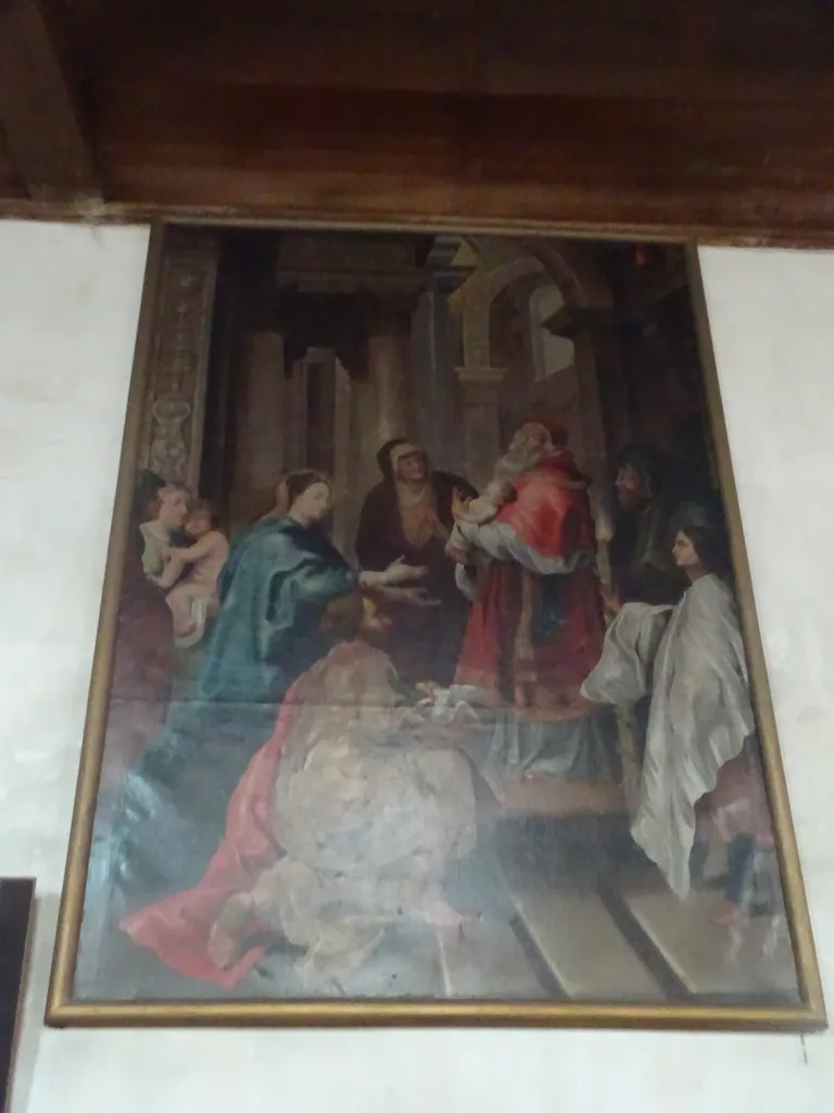 Tableau : Présentation de Jésus au Temple dans l'Église Saint-Denis de Cambremer