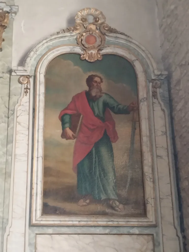 Tableau Saint-Paul dans l'Église Saint-Pierre à Biéville-Beuville
