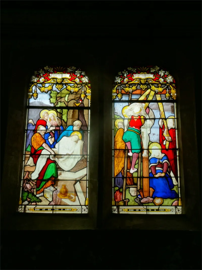 Vitrail Baie M dans l'Église Saint-Léonard d'Honfleur