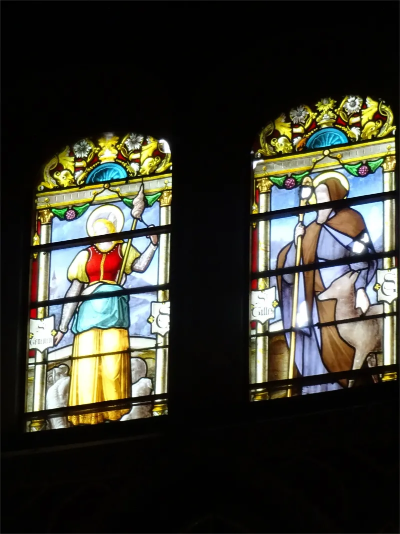 Vitrail Baie R dans l'Église Saint-Léonard d'Honfleur