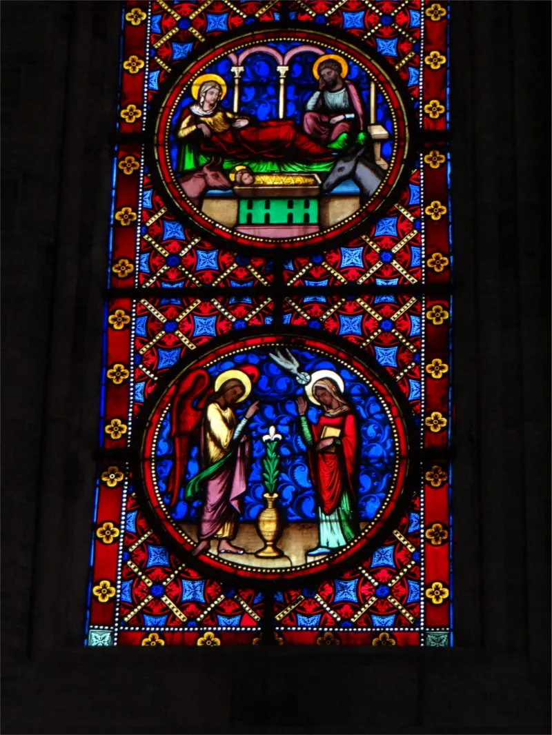 Vitrail Baie F dans la Cathédrale Notre-Dame de Bayeux