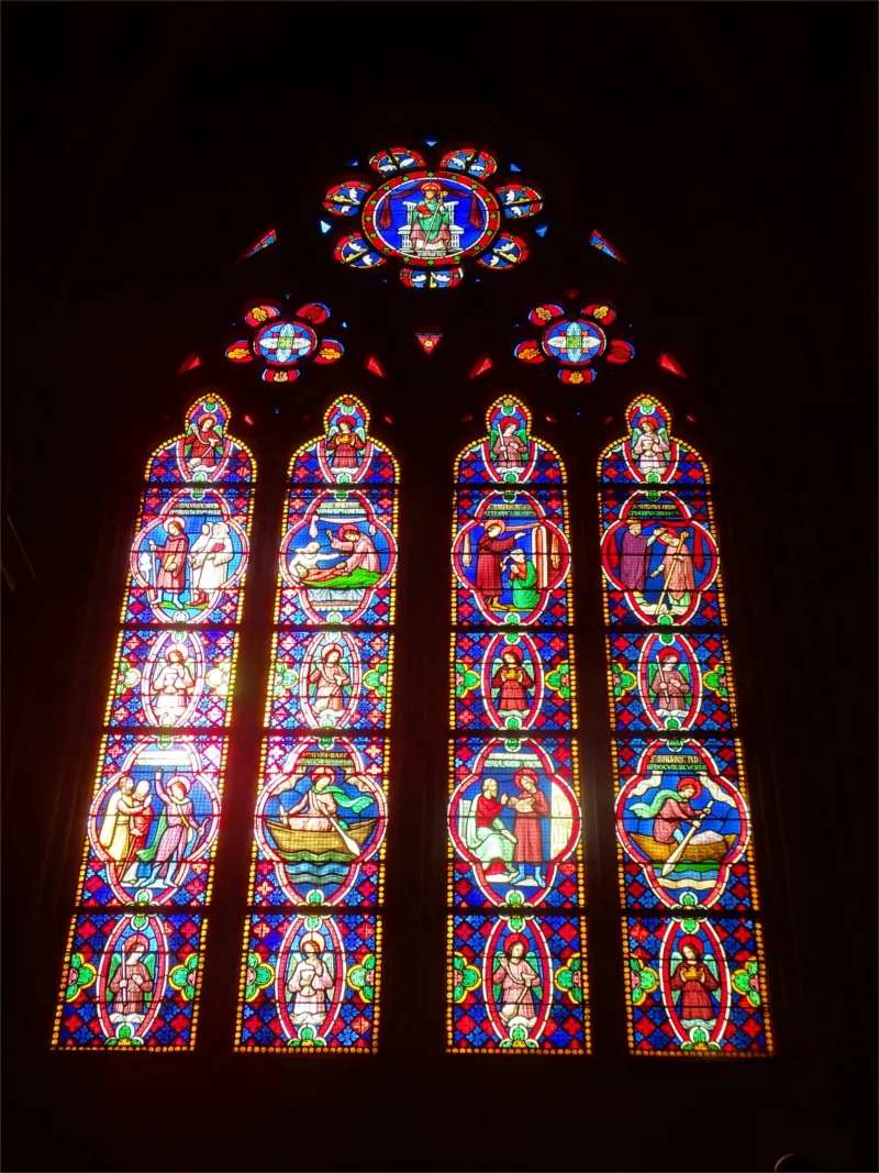 Vitrail Baie J dans la Cathédrale Notre-Dame de Bayeux