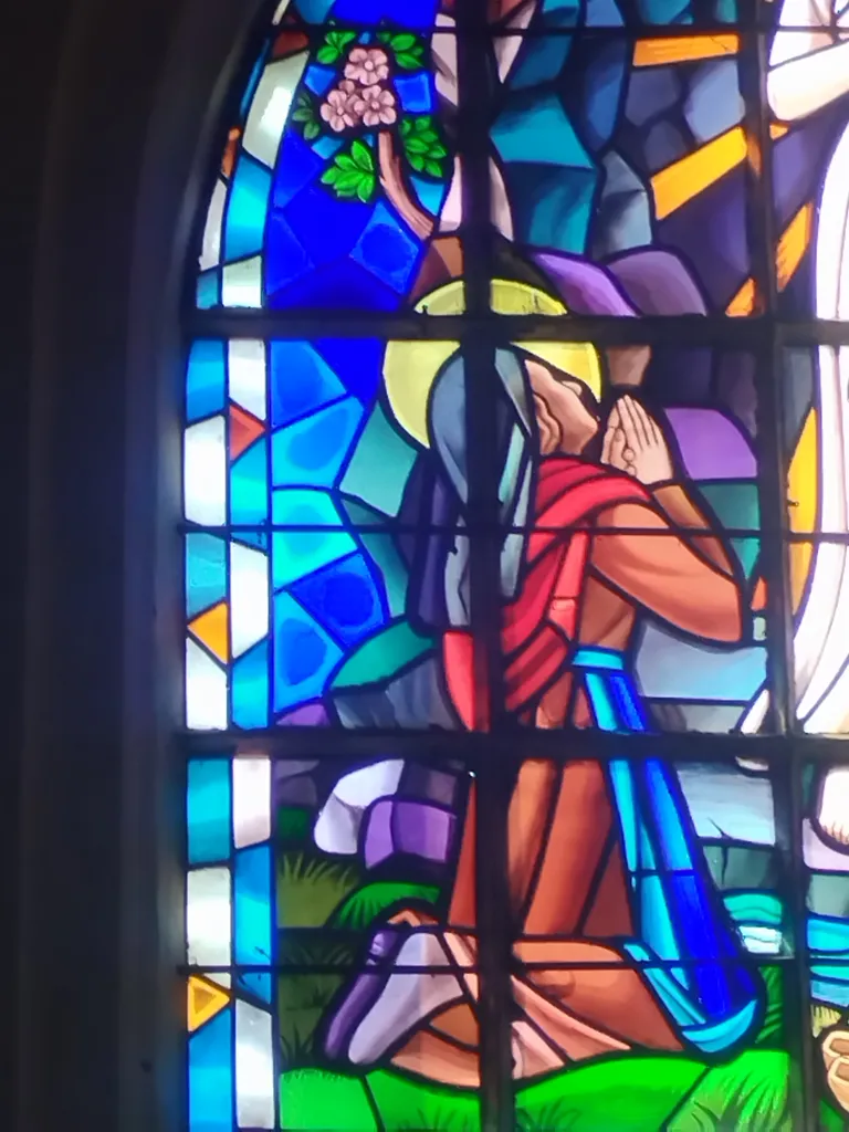 Vitrail Baie 4 de l'Église de la Nativité-de-Notre-Dame à Hérouvillette
